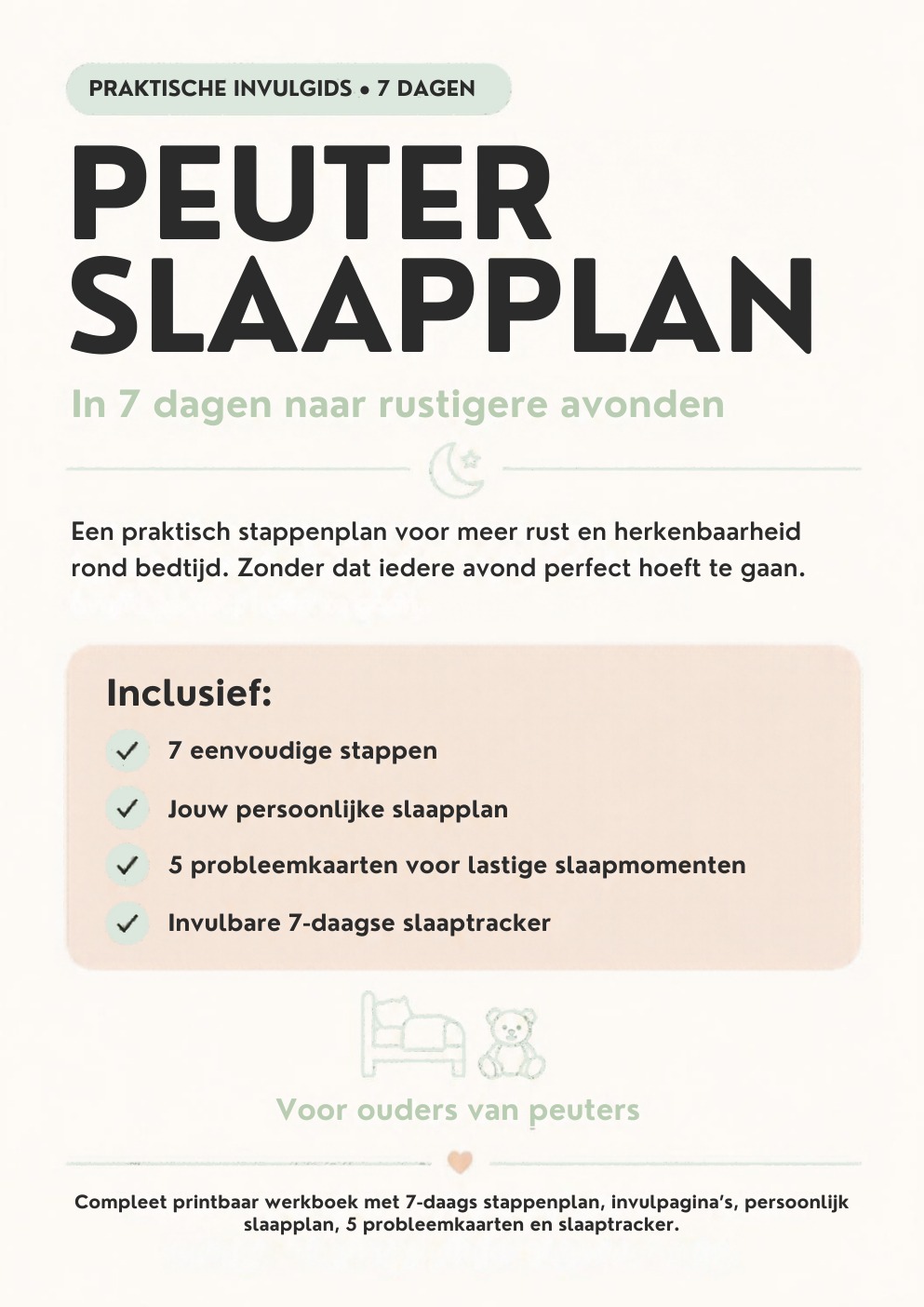 Omslag van het Peuter Slaapplan